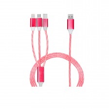 Gleam 3-in-1 Light-up Charging Cable